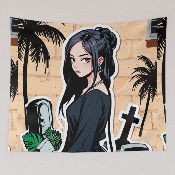 Item preview, Tropical Goth Girl Summer designed and sold by MadnessEnvelope.