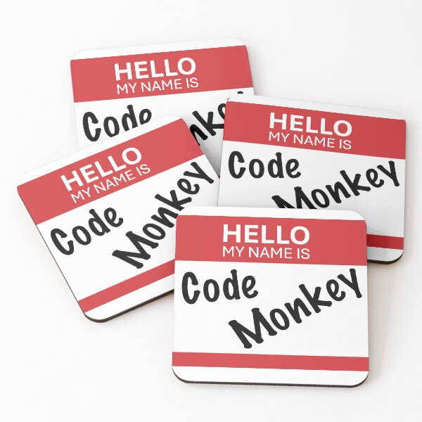 Item preview, Hello My Name Is Code Monkey designed and sold by Build5Nines.