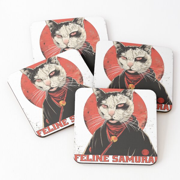 Item preview, "Feline Samurai" designed and sold by BousinilyArt.