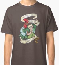 Alan-A-Dale Rooster : OO-De-Lally Golly What A Day Tattoo Watercolor Painting Robin Hood Classic T-Shirt