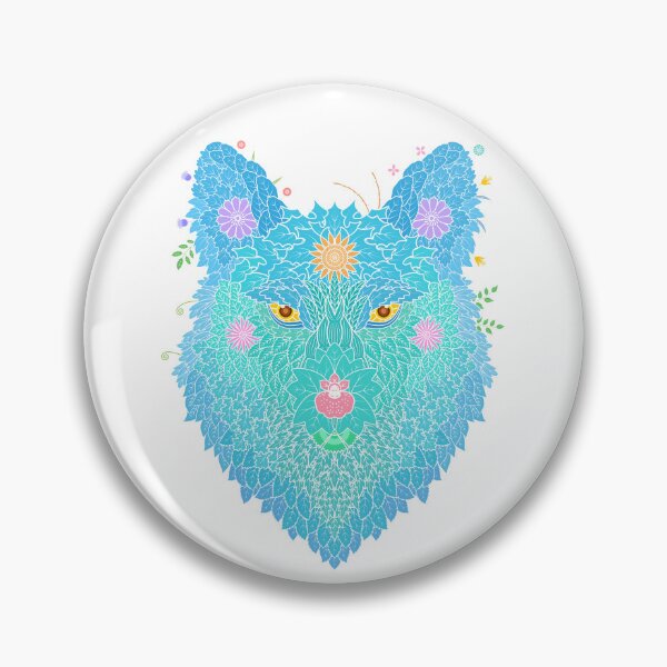 Item preview, Floral  Animal "Wolf" WeArePrettierThanFlowers designed and sold by 366birthflower.