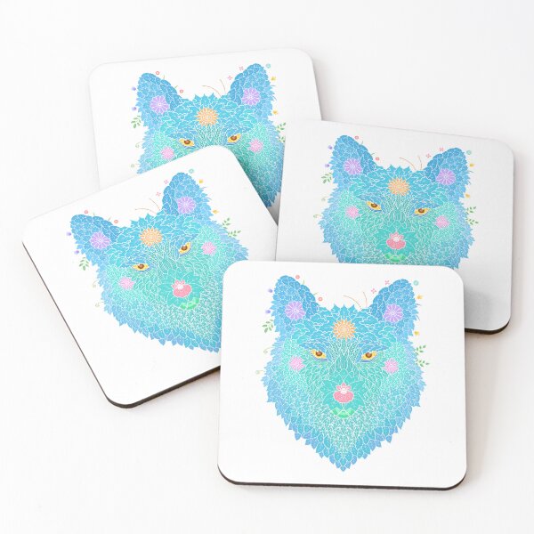 Item preview, Floral  Animal "Wolf" WeArePrettierThanFlowers designed and sold by birthflower.