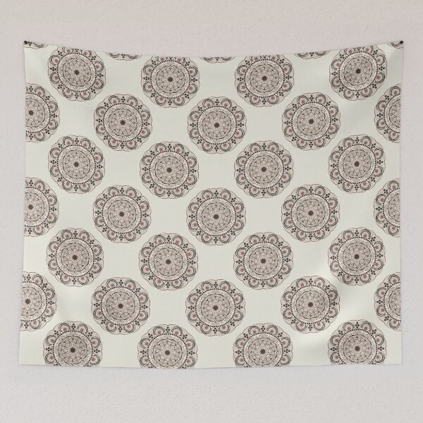 Item preview, Warm Neutrals Espresso Martini Polka Dot Mandala designed and sold by Triplicate Limited.