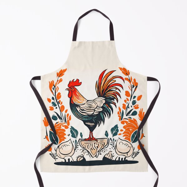 Item preview, a stylized Gallic rooster and his hens designed and sold by janjacbu.