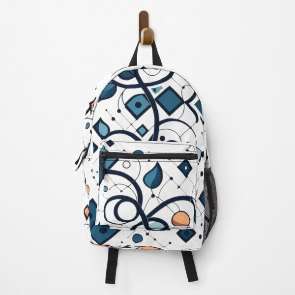 Item preview, "Modern Symmetry in Blue and Orange" designed and sold by NMProductos.