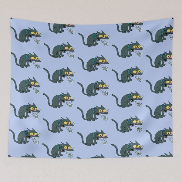 Item preview, Gato Simpson con bola de pelo designed and sold by scarletsunrise.