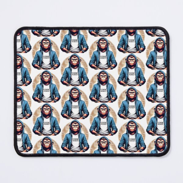 Item preview, Code Monkey in blue hoodie designed and sold by Build5Nines.