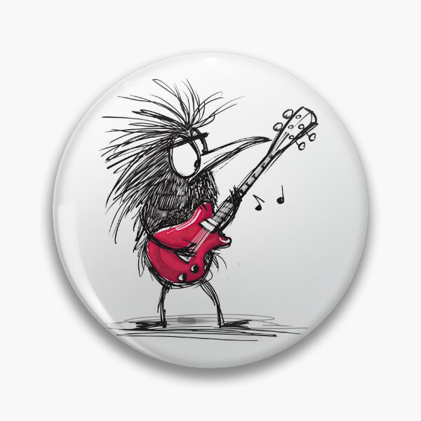 Item preview, Kiwi Bird Guitarist Collection: Homeware and Apparel Featuring a New Zealand Icon designed and sold by ThePurpleMelon.