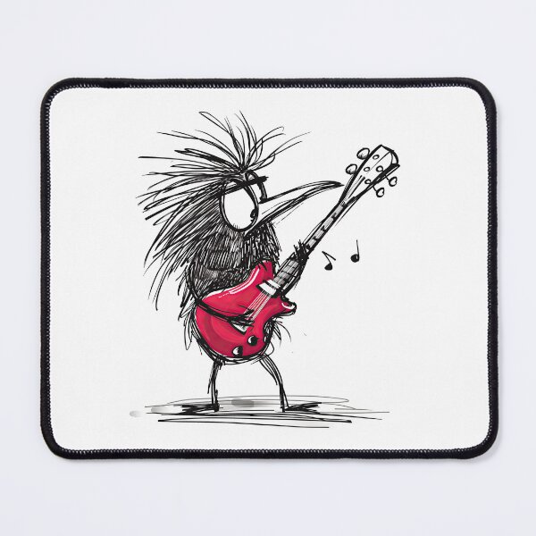 Item preview, Kiwi Bird Guitarist Collection: Homeware and Apparel Featuring a New Zealand Icon designed and sold by ThePurpleMelon.