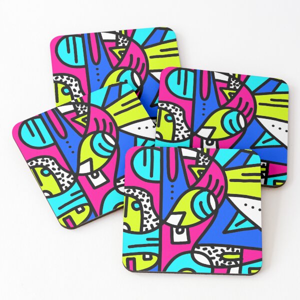 Item preview,  Tranquil Geometry: Abstract Art in Cool Tones designed and sold by Michalaart.