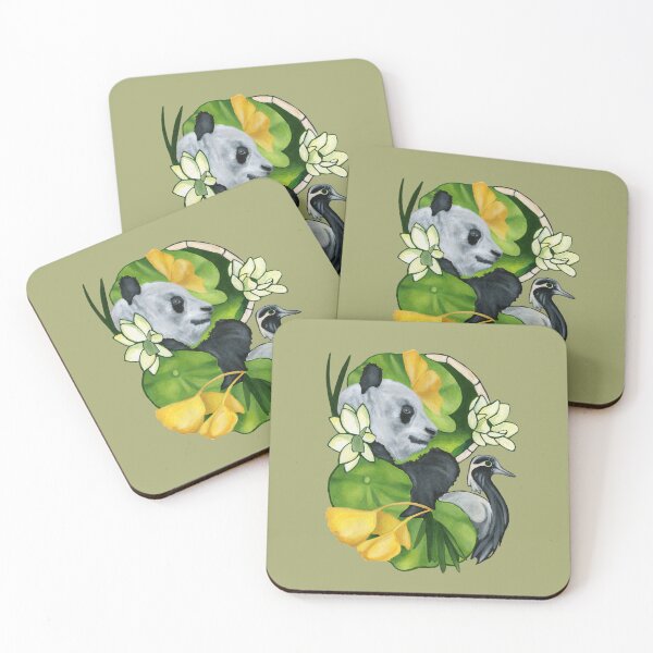Item preview, Panda and crane designed and sold by KnowingWonder.