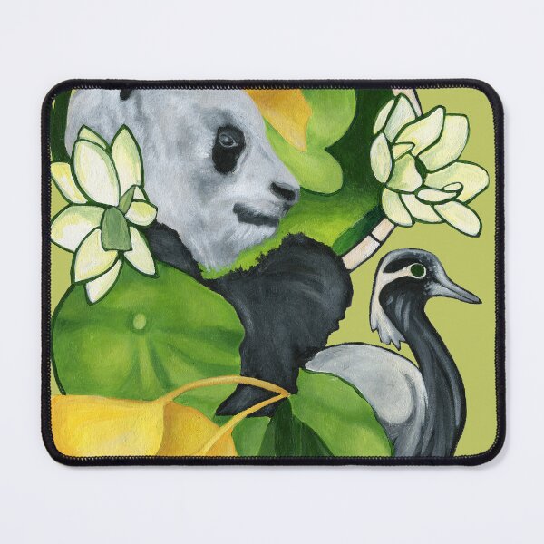 Item preview, Panda and crane designed and sold by KnowingWonder.