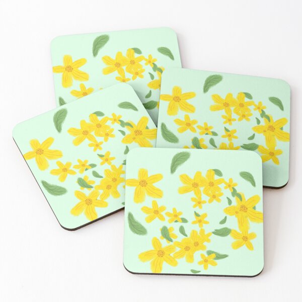 Item preview, Yellow flower pattern designed and sold by Kaewtaming.
