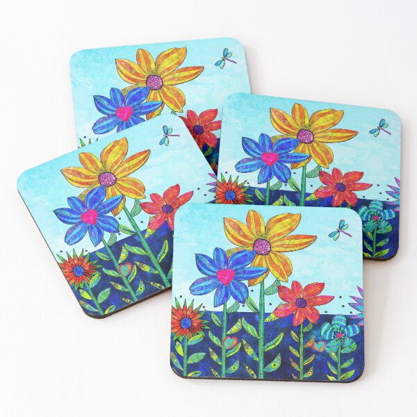 Item preview, Garden By The Sea Botanical Flower Art designed and sold by Sharon Cummings Art.