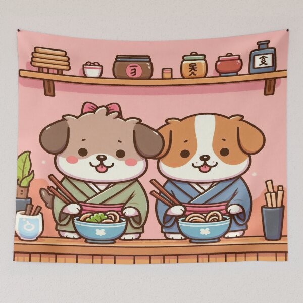 Item preview, Doggo Ramen Shop 1 designed and sold by ClearNight.