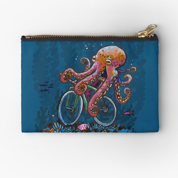 Item preview, Colorful Octopus on Bike designed and sold by Patrice Audet Illustration.