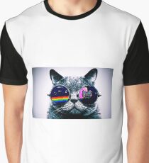 Cat in glasses Graphic T-Shirt