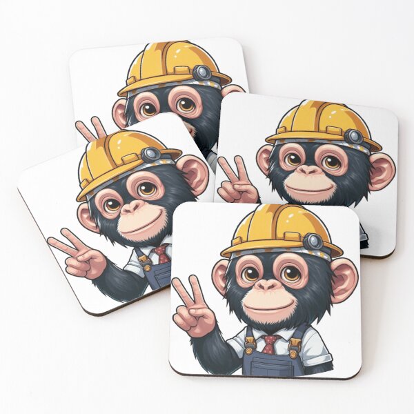 Item preview, Monkey business- construction worker 2 designed and sold by jessagirl.