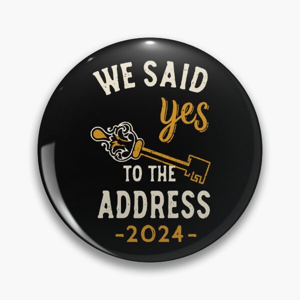 Item preview, we said yes to the address 2024 - light designed and sold by EmeraldeaArt.