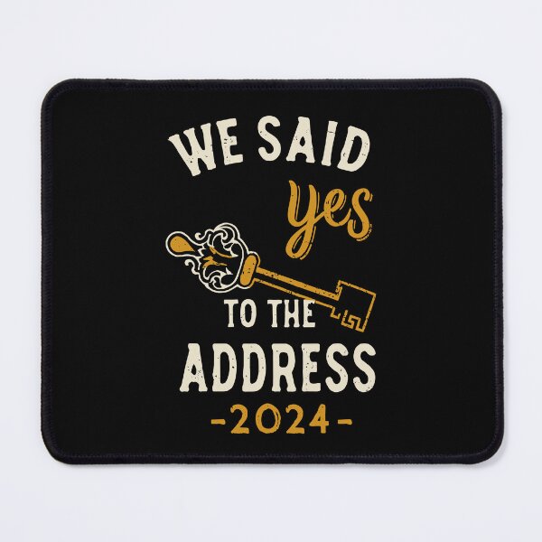 Item preview, we said yes to the address 2024 - light designed and sold by EmeraldeaArt.