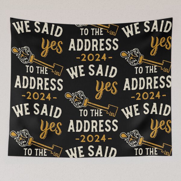 Item preview, we said yes to the address 2024 - light designed and sold by EmeraldeaArt.