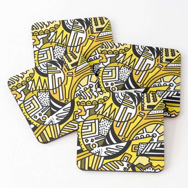Item preview, Radiant Yellow: Vibrant Abstract Geometric Art designed and sold by Michalaart.
