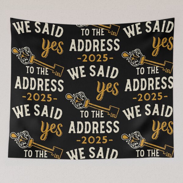 Item preview, we said yes to the address 2025 - light designed and sold by EmeraldeaArt.