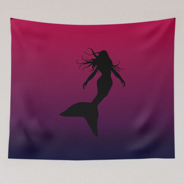 Item preview, Mysterious Mermaid Silhouette Under the Sea Art 1 of 4 designed and sold by Beachy.