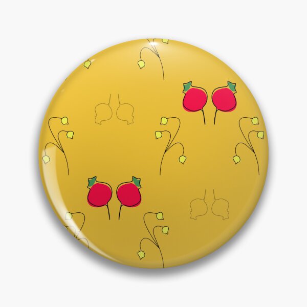 Item preview, Red berries on yellow designed and sold by ANVivid.