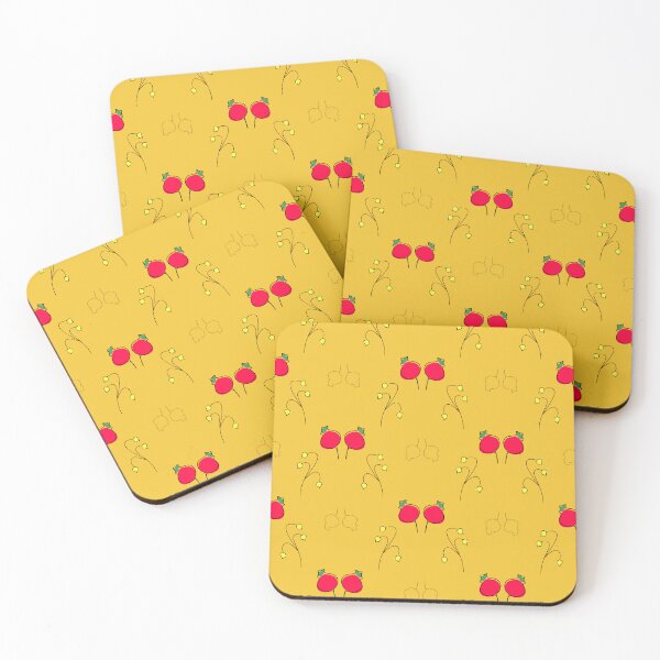 Item preview, Red berries on yellow designed and sold by ANVivid.