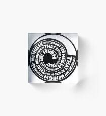 That Record Got Me High Podcast Logo Acrylic Block