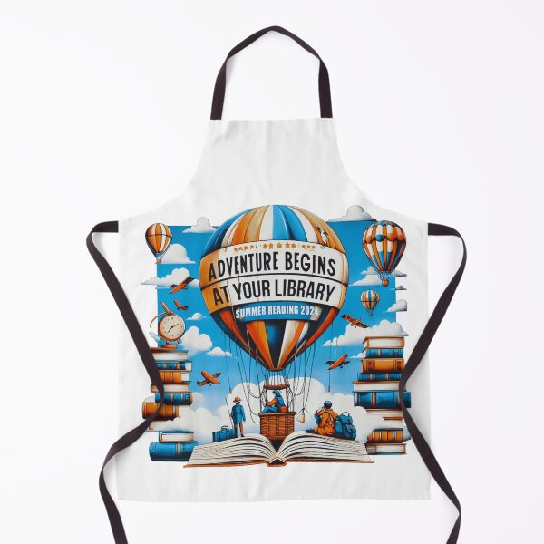 Item preview, Adventure Begins At Your Library Summer Reading Hot Balloon designed and sold by THIENVT.