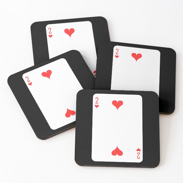 Item preview, 2 of hearts, deck of cards, card game designed and sold by Numbers-Art.