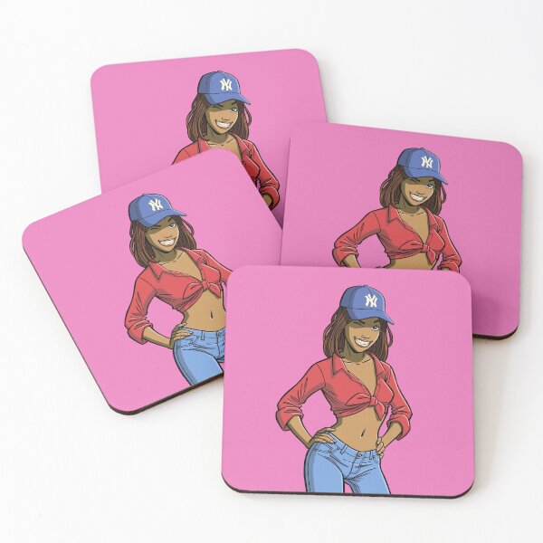 Item preview, CutiePie #33 - Brunette in western shirt & yankees cap designed and sold by CutiePiesArt.
