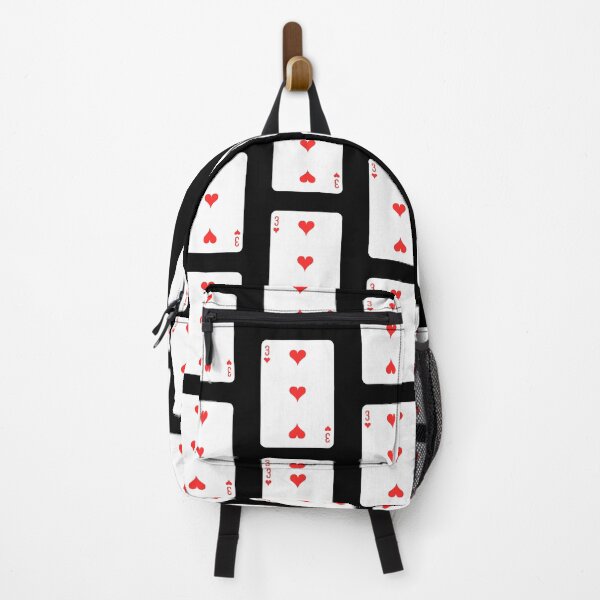 Item preview, 3 of hearts, deck of cards, card game designed and sold by Numbers-Art.