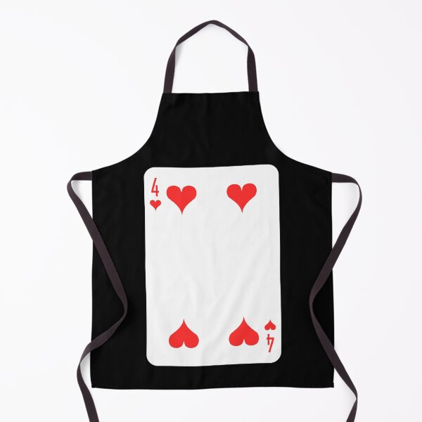 Item preview, 4 of hearts, deck of cards, card game designed and sold by Numbers-Art.