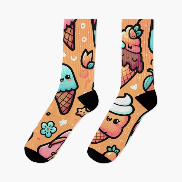 Item preview, Kawaii Ice Cream Cones And Flipflops designed and sold by BassHeadMomma.
