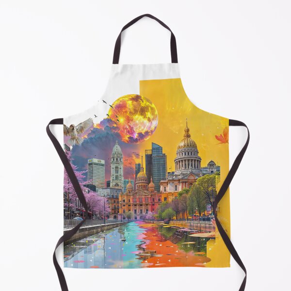 Item preview, Collage Wall Art T-shirt Design: City Skyline designed and sold by ForeverPrintsOK.