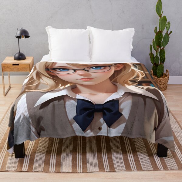 Item preview, Cute Anime Librarian Girl designed and sold by TheArtOfPat.