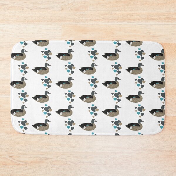 Item preview, Cute Blue-Winged Teal Duck With Hearts designed and sold by eternallygifted.