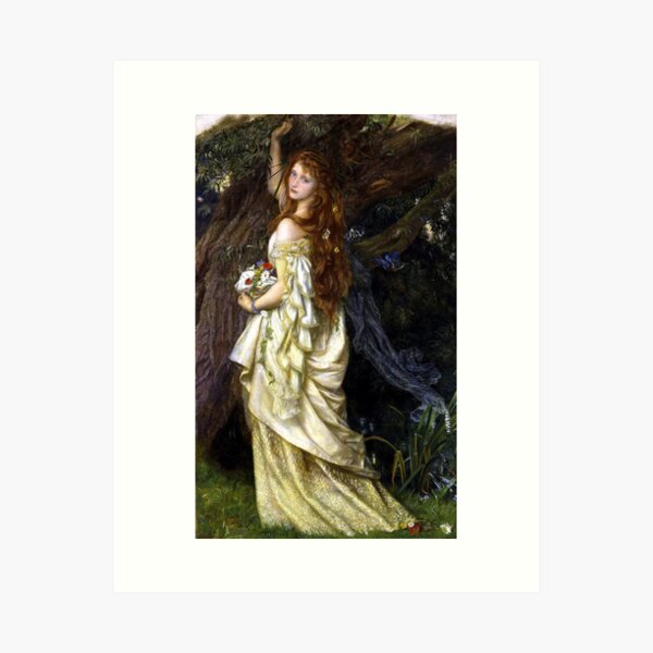 Item preview, Ophelia (“And He Will Not Come Back Again”) - Arthur Hughes designed and sold by forgottenbeauty.