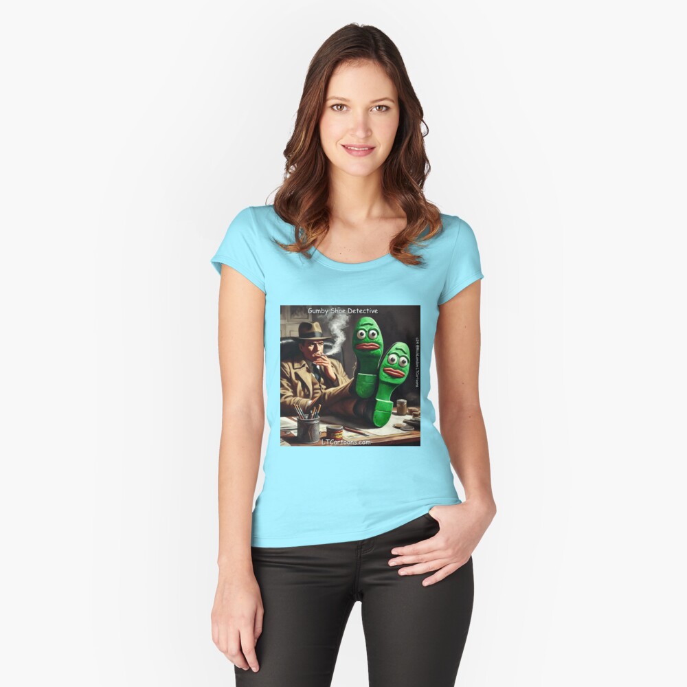 Item preview, Fitted Scoop T-Shirt designed and sold by ltcartoons.