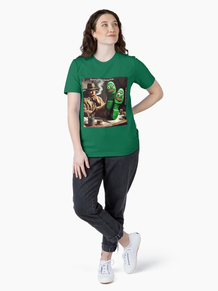 Thumbnail 4 of 7, Essential T-Shirt, Gumby Shoe Detective Film Noir designed and sold by ltcartoons.