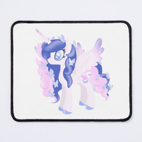 Item preview, glittery butterfly pony blue designed and sold by oxxxenfree.