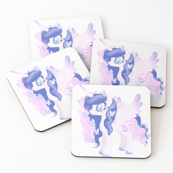 Item preview, glittery butterfly pony blue designed and sold by oxxxenfree.