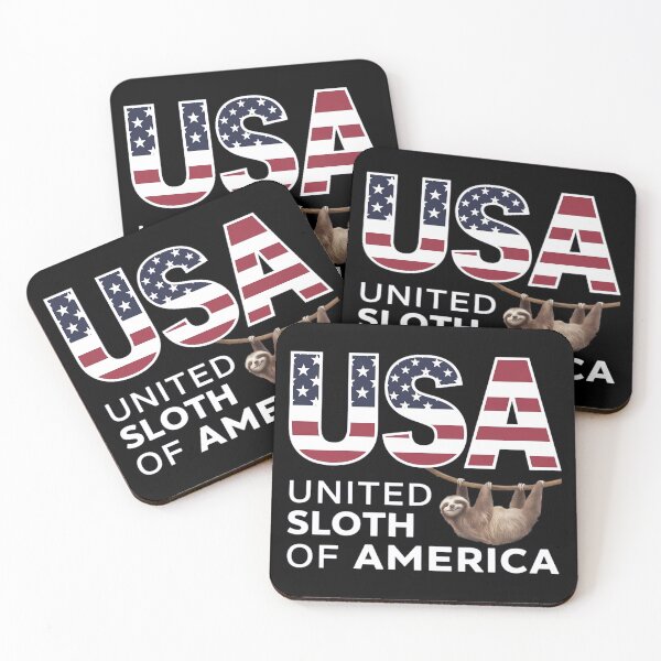 Item preview, United Sloth of America Funny 4th of July Usa designed and sold by PlanetMarker.