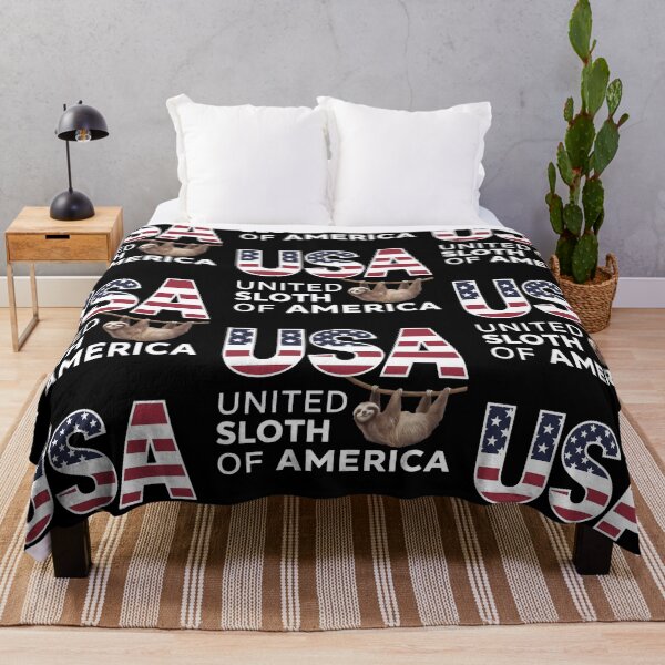 Item preview, United Sloth of America Funny 4th of July Usa designed and sold by PlanetMarker.