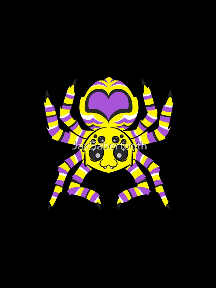 Thumbnail 4 of 4, iPhone Case, Nonbinary Pride Spider designed and sold by JaxSabertooth.