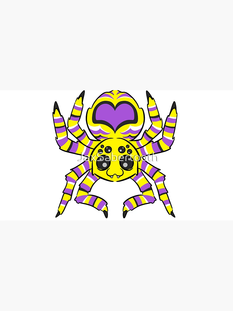 Thumbnail 3 of 3, Cap, Nonbinary Pride Spider designed and sold by JaxNaBox.