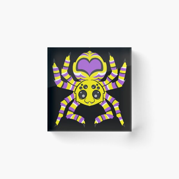 Item preview, Nonbinary Pride Spider designed and sold by JaxNaBox.